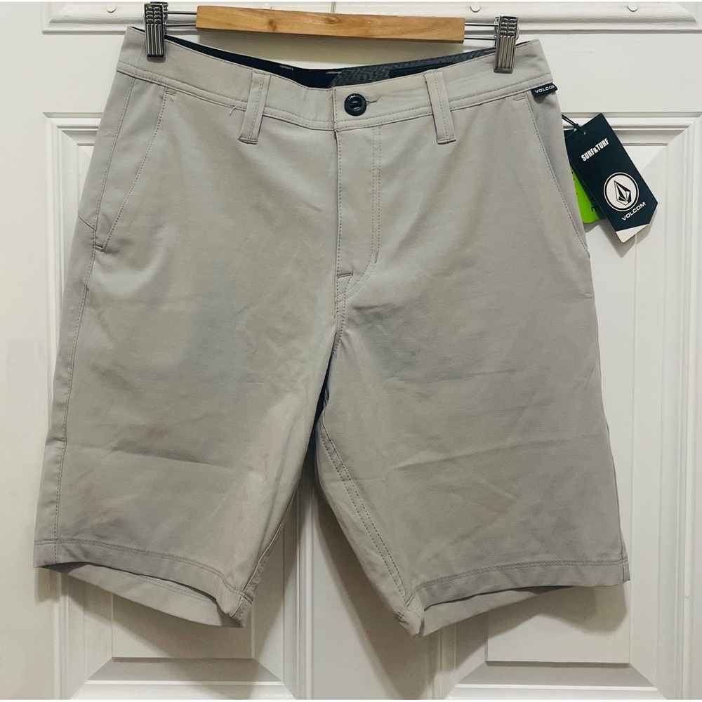 NWT Volcom Surf & Turf Hybrid Shorts Casual‎ Walk Gray Size 30 NWT